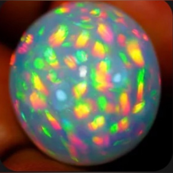 GIA 21.92ct Opal Huge Round Opal Pinfire Rolling!!  Rare!  GIA certified - Picture 1 of 12